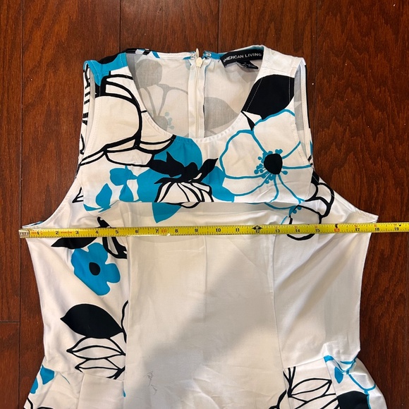 Lot of 2 sundresses halter Hawaiian print floral a-line skater tank dress beach - Picture 7 of 9